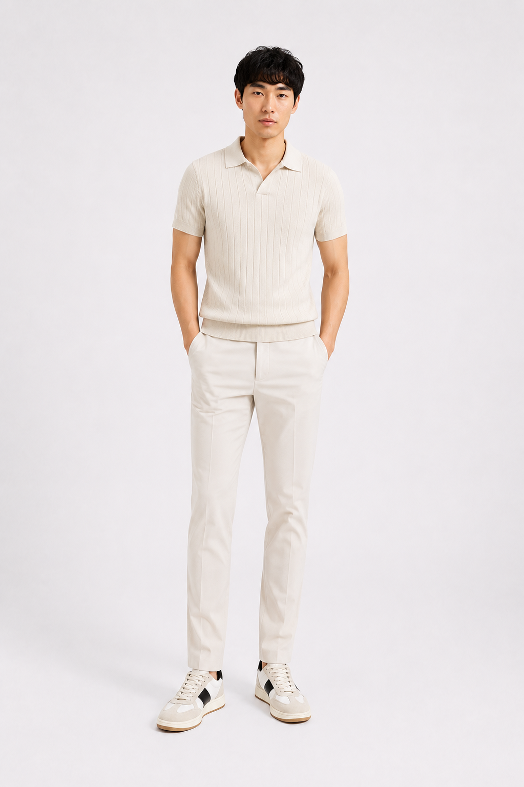 Polo Maille Premium AMORO – Élégance Intemporelle